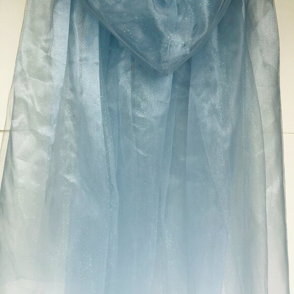 New w/Tag-Great Pretenders Blue Princess Mesh Cape Dress-Up Play - Picture 9 of 15